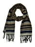 V.Fraas 100% Polyester Brown Tan Scarf One size - photo 1
