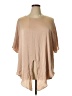Bar III 100% Polyester Tan Short Sleeve Blouse Size XL - photo 1