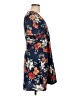 Shein Floral Blue Casual Dress Size L - photo 4