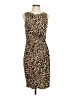 Catherine Malandrino Animal Print Brown Cocktail Dress Size S - photo 1