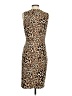 Catherine Malandrino Animal Print Brown Cocktail Dress Size S - photo 2