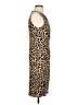 Catherine Malandrino Animal Print Brown Cocktail Dress Size S - photo 4