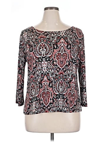 Brittany Black 3/4 Sleeve Top (view 1)