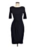 Connected Apparel Solid Black Cocktail Dress Size 6 - photo 1