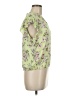 Rose + Olive 100% Rayon Green Short Sleeve Blouse Size M - photo 4