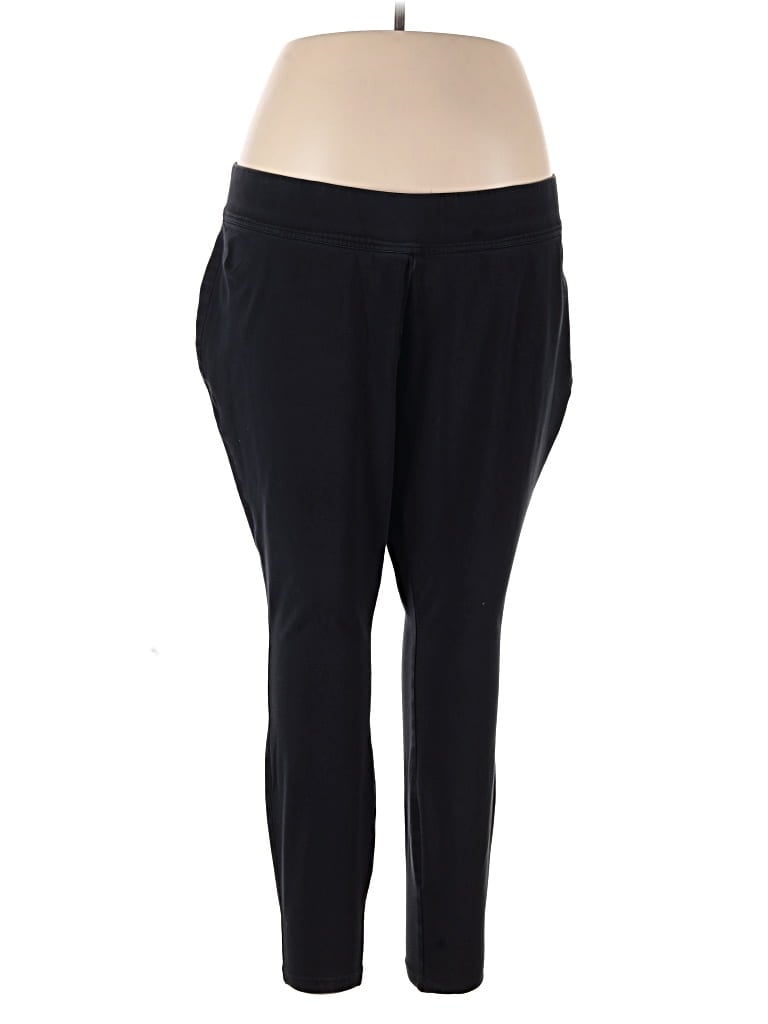 Pre-owned Lands' End Active Pants In Black