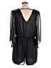Bailey Blue 100% Polyester Metallic Black Romper Size L - photo 2