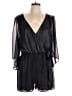 Bailey Blue 100% Polyester Metallic Black Romper Size L - photo 1