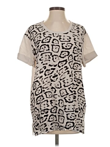 ALLSAINTS Short Sleeve Silk Top (view 1)
