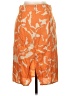J.Crew 100% Linen Print Orange Formal Skirt Size 0 - photo 2