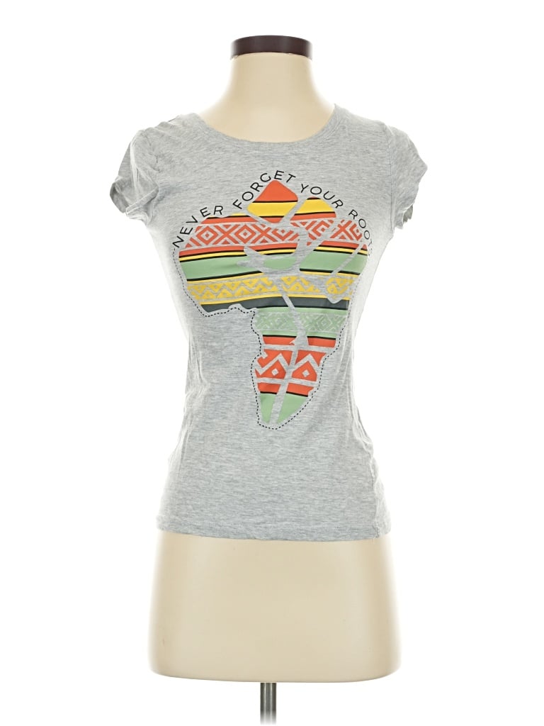 Pre-owned Wound Up Short Sleeve T-shirt In Gray