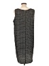 Halogen 100% Polyester Houndstooth Black Casual Dress Size L - photo 2