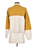 Hem & Thread Color Block Yellow Pullover Sweater Size S - photo 2