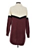 VICI Color Block Burgundy Pullover Sweater Size XS - photo 2