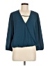 Nine Britton 100% Polyester Teal 3/4 Sleeve Blouse Size M - photo 1