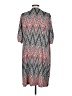 Perceptions Chevron-herringbone Black Gray Casual Dress Size L - photo 2