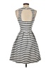 Unbranded Stripes Gray Casual Dress Size XS - photo 2
