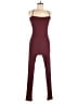 Assorted Brands Solid Burgundy Jumpsuit Size L - photo 1