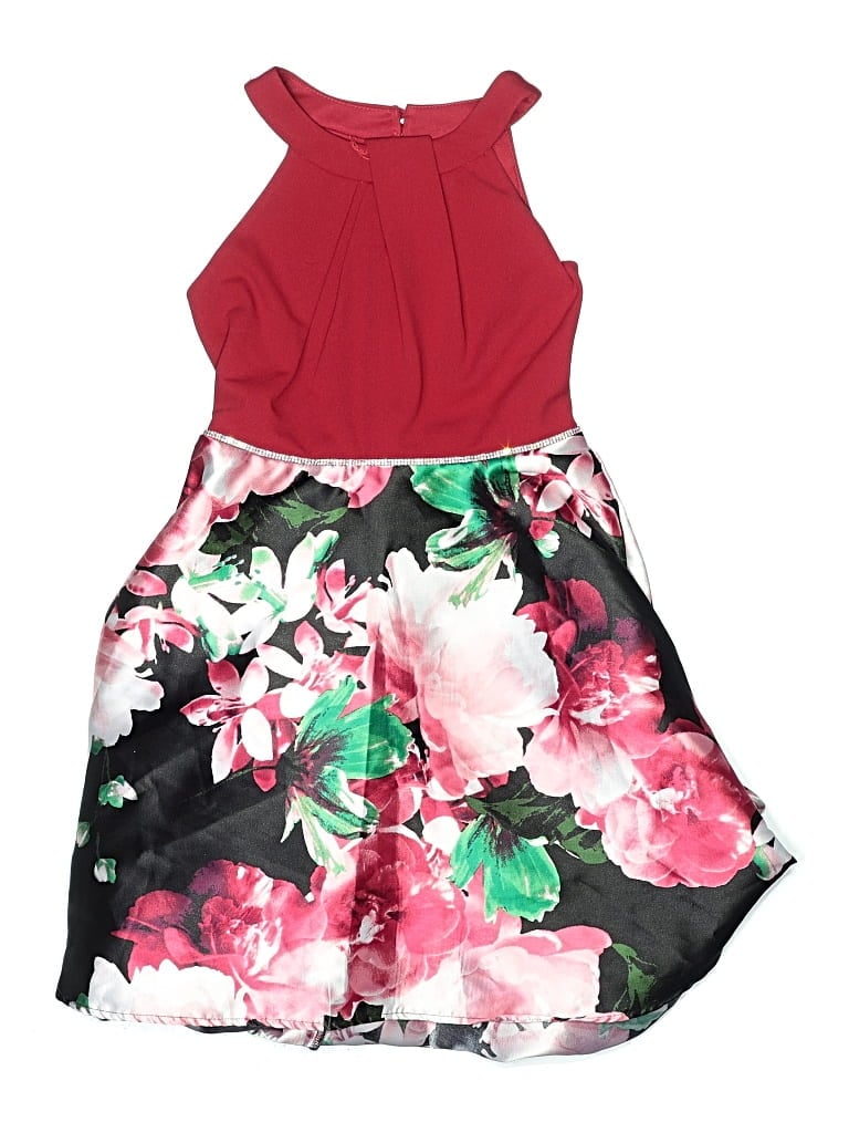 Pre-owned Speechless Kids' Dress In Burgundy