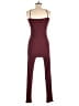 Assorted Brands Solid Burgundy Jumpsuit Size L - photo 2