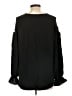 Cato 100% Polyester Black Long Sleeve Blouse Size L - photo 2