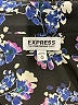 Express 100% Polyester Floral Black Long Sleeve Blouse Size XS - photo 7