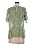 CAbi 100% Polyester Green Short Sleeve Blouse Size XS - photo 2