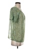 CAbi 100% Polyester Green Short Sleeve Blouse Size XS - photo 4