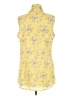 Catalog Classics 100% Cotton Yellow Sleeveless Blouse Size M - photo 2