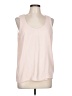 Ann Taylor 100% Polyester Pink Sleeveless Blouse Size L - photo 1