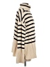 Gap 100% Cotton Stripes Ivory Turtleneck Sweater Size S - photo 4