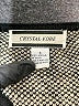 Crystal-Kobe 100% Acrylic Houndstooth Black Cardigan Size S - photo 7