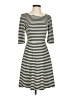 Pixley Stripes Black Casual Dress Size S - photo 1
