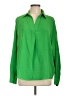Rafaella 100% Polyester Green Long Sleeve Blouse Size L - photo 1