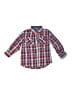 U.S. Polo Assn. 100% Cotton Plaid Red Long Sleeve Button-Down Shirt Size 4T - photo 1