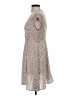 Shein 100% Polyester Print Tan Cocktail Dress Size 4 - photo 5