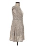 Shein 100% Polyester Print Tan Cocktail Dress Size 4 - photo 4