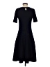 Talbots Solid Black Casual Dress Size S - photo 2