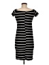 Mark Edwards Stripes Black Casual Dress Size M - photo 2
