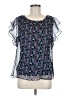 Vince Camuto 100% Polyester Blue Short Sleeve Blouse Size M - photo 1