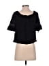 Max Studio 100% Cotton Black Short Sleeve Top Size XS - photo 2