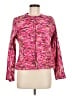 Laura Ashley 100% Viscose Print Pink Jacket Size M (petite) - photo 1