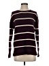 Staccato Stripes Purple Burgundy Pullover Sweater Size S - photo 1