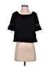 Max Studio 100% Cotton Black Short Sleeve Top Size XS - photo 1