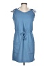 Shein Solid Blue Casual Dress Size 12 - photo 1