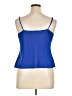 Diane von Furstenberg 100% Polyester Blue Sleeveless Top Size 16 - photo 2