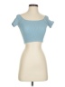 Forever 21 Blue Short Sleeve Top Size XS (estimated) - photo 1