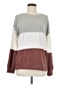 Nine Britton Color Block Gray Pullover Sweater Size M - photo 1