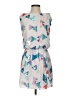 Sam Edelman 100% Polyester Graphic Silver Cocktail Dress Size XS - photo 1