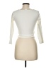 Zara Green Ivory Long Sleeve Henley Size 9 - photo 2
